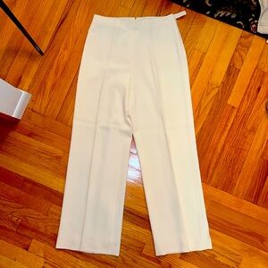 Ann Taylor Suiting Elegant Dressy Lined Cream Trousers size 10